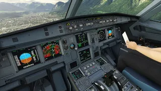 Beautiful Innsbruck (LOWI)  - A320 landing