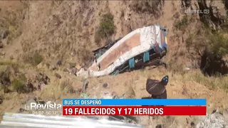 19 personas perdieron la vida luego de que un bus se despeñara en Potosí