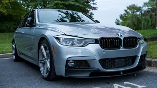 How to install a front bumper BMW F30 Front lip from Amazon - Installation and review - M sport