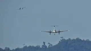 King Air 260 e C90GTX Pouso Sequencial em Cachoeiro de Itapemirim ES