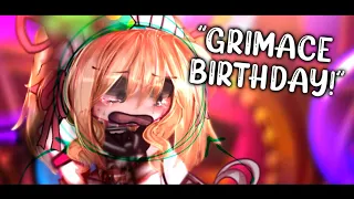 "Grimace Birthday" || Elizabeth Afton || TW || Ft. Michael Afton || FNAF