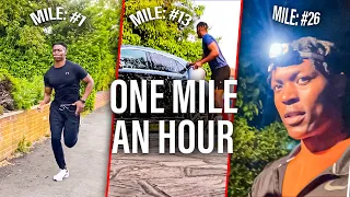 Running the hardest marathon, 1 mile Every Hour for 24hours