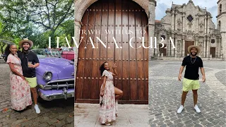 TRAVEL WITH US TO HAVANA CUBA🇨🇺 | EPISODE 1, AIR BNB TOUR, EL LAUREL RESTAURANT, TOURING HAVANA CITY