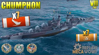 Cruiser Chumphon 7 Kills 165K Damage | World of Warships