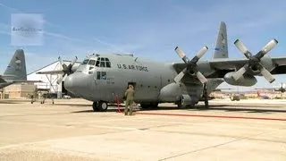 C-130H Squadron Ground Crews Fuels and Maintenance. Takes Off.