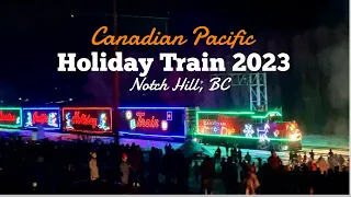 CP Holiday Train 2023 in Notch Hill, BC