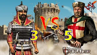 Classic Game: Stronghold Crusader  |  Saladin vs Richard  |  Custom Map