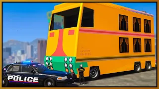 GTA 5 Roleplay - largest car in the world trolls cops | RedlineRP