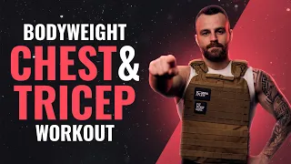 Bodyweight Chest & Tricep Workout At-Home - Follow Along