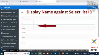 Display Name against Select List ID (List of Values) in Oracle Apex | Mr Gactack