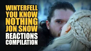 WINTERFELL YOU KNOW NOTHING JON SNOW Reactions Compilation