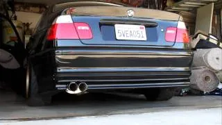 E46 323i Sedan Exhaust - Stock Resonators with Ebay Muffler