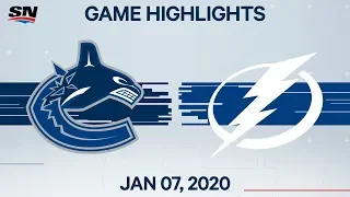 NHL Highlights | Canucks vs Lightning – Jan. 7, 2020