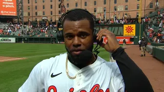 Cedric Mullins Postgame Interview After His First Career Walk Off Home Run!!