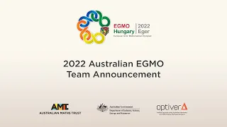 2022 Australian EGMO Team Announcement