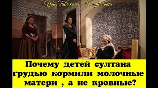 Почему детей султана грудью кормили молочные матери ,а не кровные? Великолепный век (Интриганка)