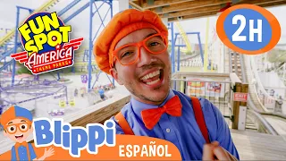 Aventuras en Fun Spot Orlando con Blippi | Aprende con Blippi | Videos educativos para niños