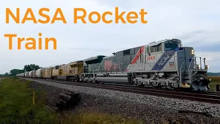 NASA Rocket Train: SRB segments for Artemis 2 being transported to Florida