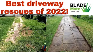 BEST 5 Driveway rescues of 2022! Mowing tall grass