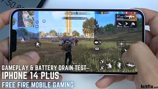 iPhone 14 Plus Free Fire Mobile Gaming test | Apple A15 Bionic