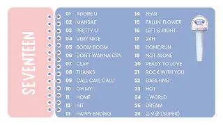 [SEVENTEEN PLAYLIST] UPDATED 2023