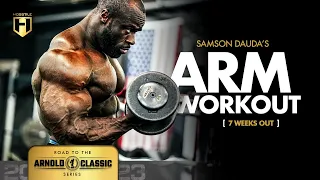 Samson Dauda's Arm Workout | 7 Weeks Out | Arnold Classic Series | HOSSTILE