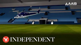 Animations shows moments leading up to Leicester City owner's helicopter crash