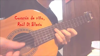 Corazón de Niño Raúl Di Blasio Cover guitarra fingerstyle + TAB.