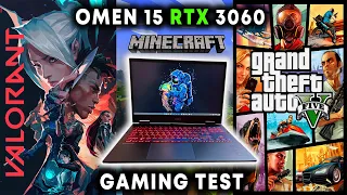 HP Omen 15 Gaming Test Ryzen 7 5800H + RTX 3060 Benchmarks