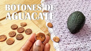 Botones con Hueso de Aguacate | Cómo hacer tus propios botones divertido y fácil