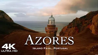 AZORES Faial Island 🇵🇹 Fayal Drone Aerial 4K Portugal