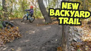 I BUILT my Kids a BACKYARD MTB TRAIL