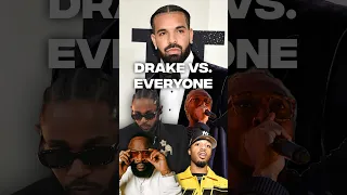 Drake vs. EVERYONE - He Started a Rap Civil War‼️😳 #shorts #drake #kendricklamar