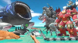 FPS Avatar Rescues Mecha Monsters and Fights Sea Monsters - Animal Revolt Battle Simulator