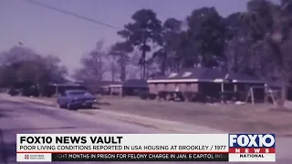 FOX10 News Vault: Poor Living Conditions reported in USA Housing at Brookley Field (1977)