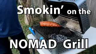 NOMAD Grill! Smoking a Bacon-wrapped stuffed Pork Tenderloin on the NOMAD Grill/Smoker.