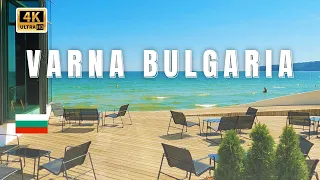 Болгарія Варна. Прогулянка пляжами Варни в Болгарії - Серпень 4K