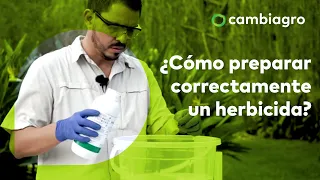 ¿Cómo preparar correctamente un herbicida?