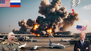 RUSSIAN CITY ALARM SOUNDS! US Intercontinental missiles Destroying Russia's Airport - Arma 3