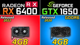 RX 6400 vs. GTX 1650 GDDR6 | PCIe 3.0 vs. PCIe 4.0 | Which one is Better?