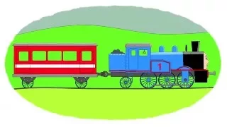 Zeichentrick-Malbuch - die berühmten Eisenbahnzüge. Teil 1