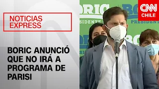 Boric a Parisi por programa: “Va a encontrar uno al servicio de la gente y no de grandes empresas”