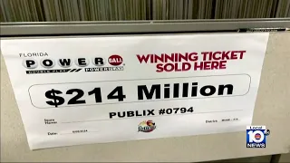 Winning ticket worth $214 million sold at Publix in Miami Shores