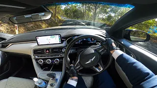 2023 Genesis G70 3.3T RWD | POV Mountain Drive!