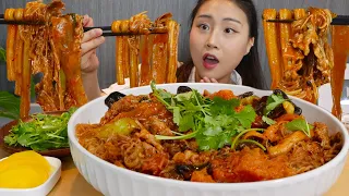 MUKBANG) 마라엽떡? 엽떡샹궈? 엽떡에 마라샹궈 부어버린🔥 먹방 Mala yeopgi tteokbokki Real sound asmr eating