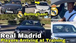 Real Madrid Players Arriving For Training in Expensive Cars🔥Jude Bellingham in Taxi!🤭Modric,Kroos