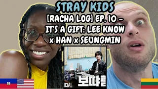 REACTION TO Stray Kids (스트레이 키즈) - [RACHA LOG] Ep.10 보땨람지 : Lee Know X HAN X Seungmin