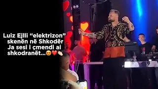 Luiz Ejlli “elektrizon” skenën në Shkodër/Ja sesi i çmendi ai shkodranët…😍❤️👏🏻