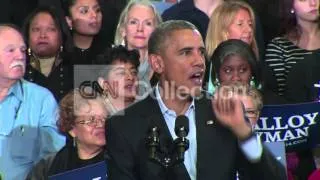 CT: OBAMA TO HECKLER- 'SHAME ON YOU'