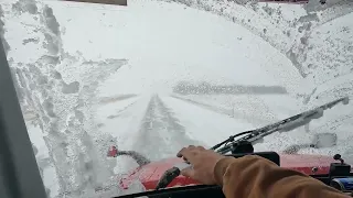 Truck driving POV